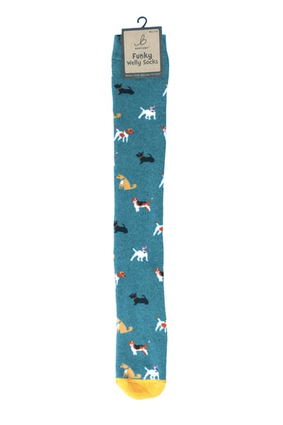 Funky Wellie Socks - Dogs