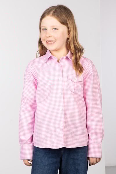 Country Girls Check Shirts - Gingham Pink