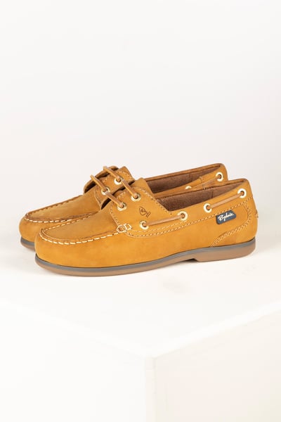 Ladies Leather Deck Shoes – Saltwick - Tan