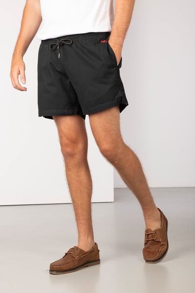 Short de rugby en coton pour homme - Fordon - Noir