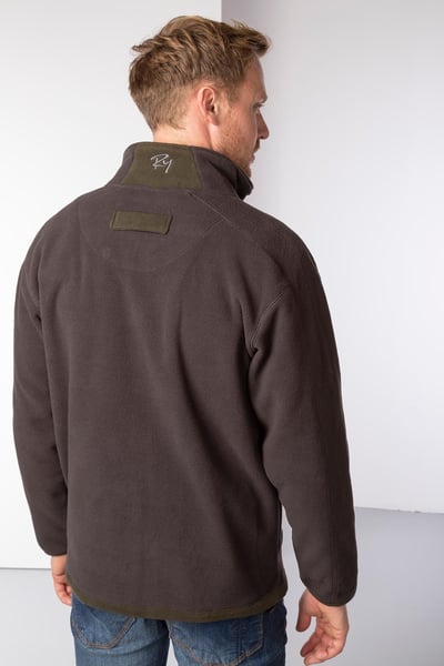 Men's Full Zip Fleece Jacket - Gransmoor - Brown