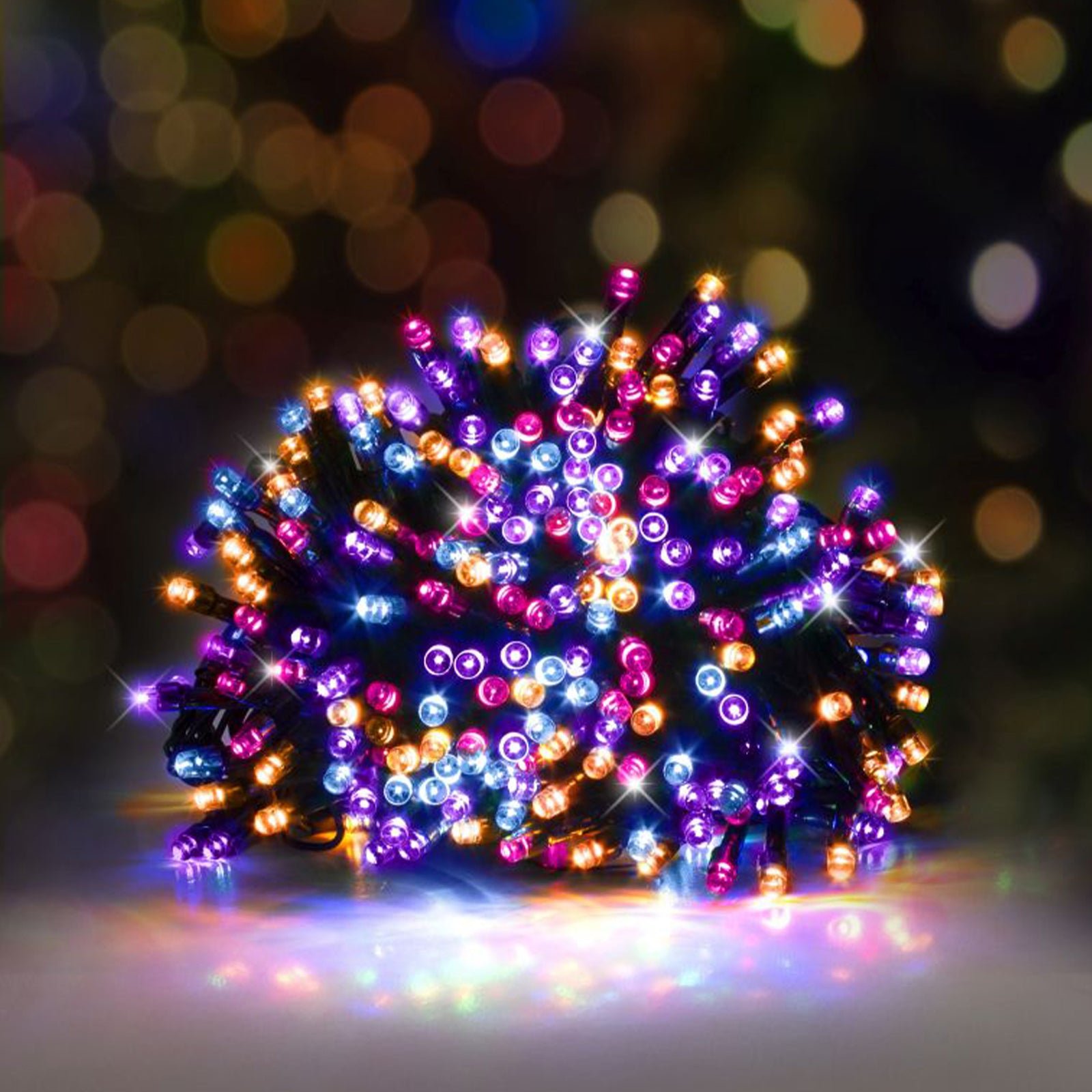 Festive Magic 1000 Rainbow LED Christmas Lights With Timer UK