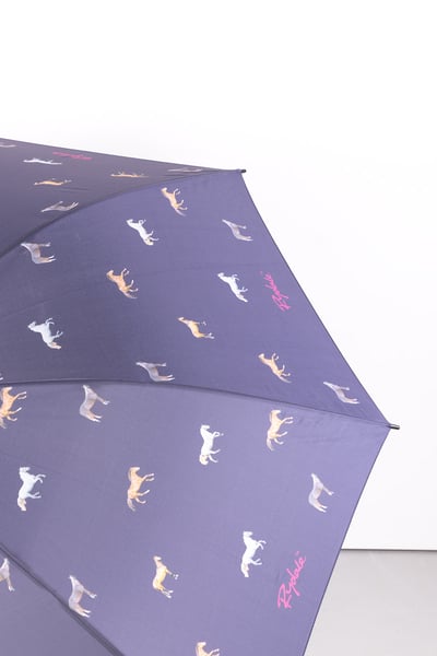 Large Umbrella - Horse Navy