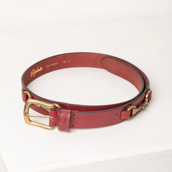 Rydale Women's Leather Belt With Snaffle Bit Buckle – Equestrian Style, 3 Colors