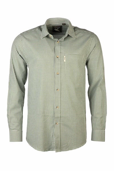 Men's Country Checked Shirt - Millington - Millington Olive
