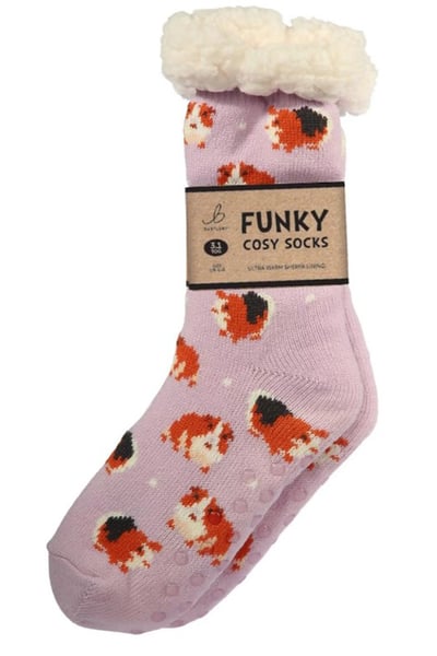 Funky Sherpa Socks - Guinea Pigs