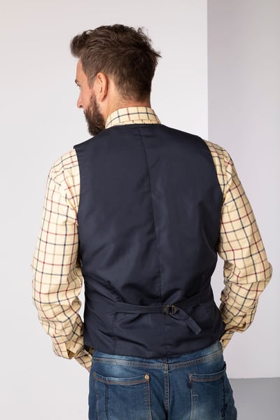 Gilet en tweed pour hommes - Brun d'York