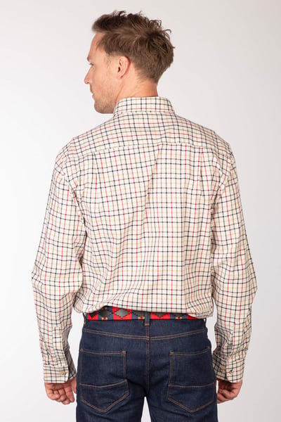 Men's Checked Shirts - Sledmere - Red Mix