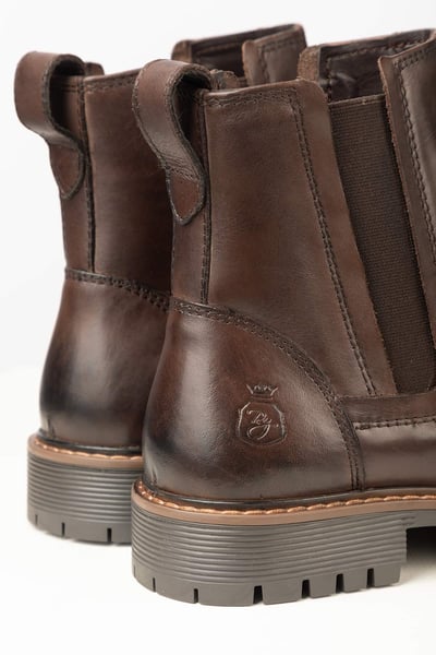 Botas de piel para mujer sin cordones - Kilburn III - Marrón