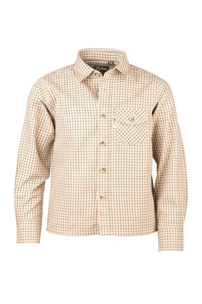 Country-Check-Hemden für Jungen - Wilderer Beige