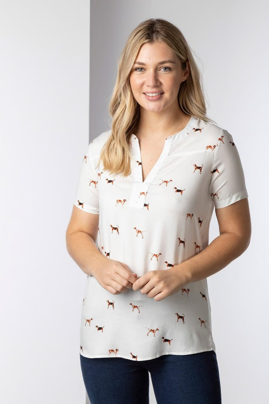 Ladies Short Sleeve Blouse