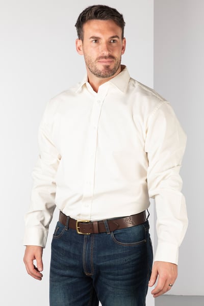 Herren-Cordhemd – Charlie - Sahne