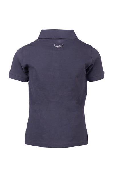 Junior Polo Shirt - Byland - Cow Denim/White/Sorbet