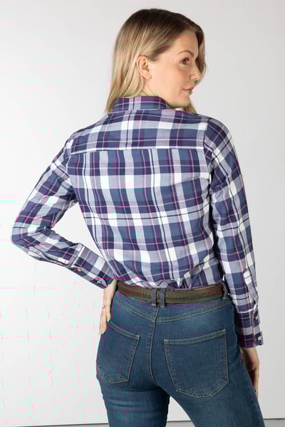 Chemise Hannah Country Check Femme - Sally Check - Sally Marine