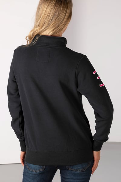 Ladies Emblem Sweatshirt - Black/Bonbon