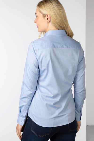 Ladies Oxford Cotton Shirt - Ivy II - Blue