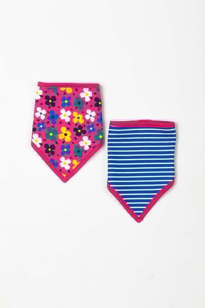 Baby Bibs (2 Pack) - Petal Blue