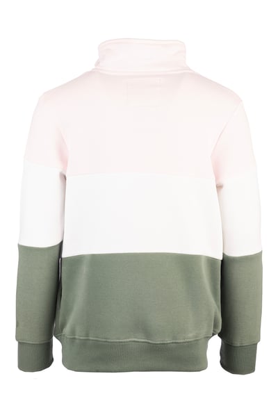 Mädchen-Sweatshirt - Byland II - Labrador Zartrosa/Weiß-Thymian