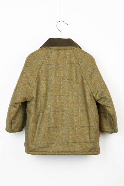 Mit Fleece gefütterte Tweed-Jacke für Kleinkinder - Derby - Mid-Check