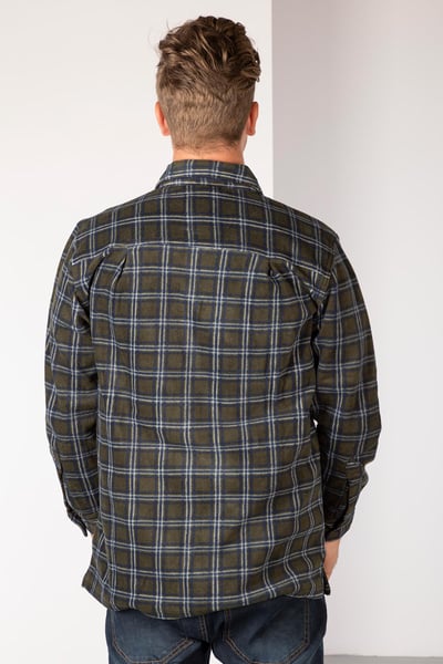 Men's Fleece Overshirt - Ulrome - Olive/Navy