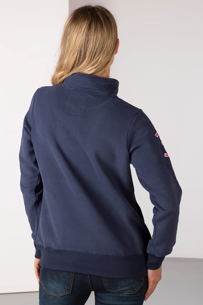 Ladies Emblem Sweatshirt - Navy/Bonbon