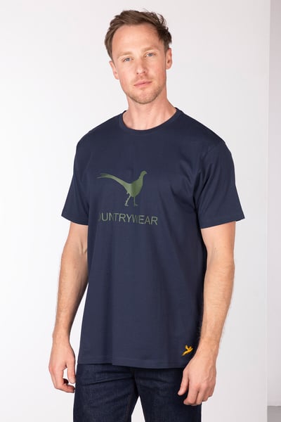Men's Pheasant T-Shirt - Fordon - Navy