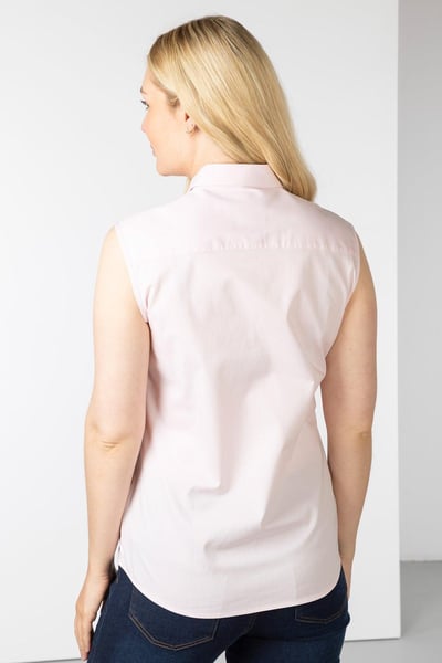 Ladies Sleeveless Shirt - Ivy II - Pink