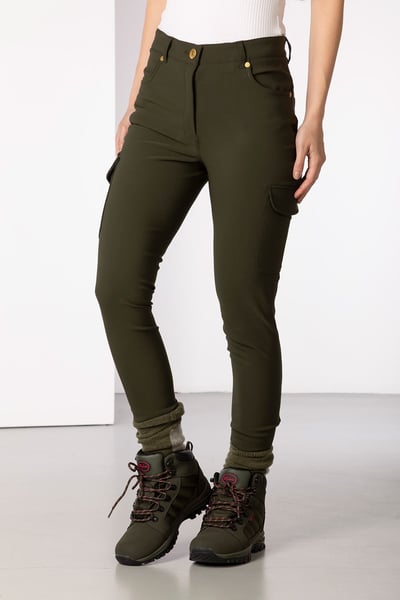 Ladies Walking Trousers With Pocket - Aike II - Khaki