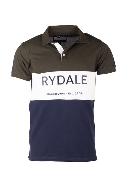 Men's Polo Shirt - Byland - Rydale Navy/White/Olive