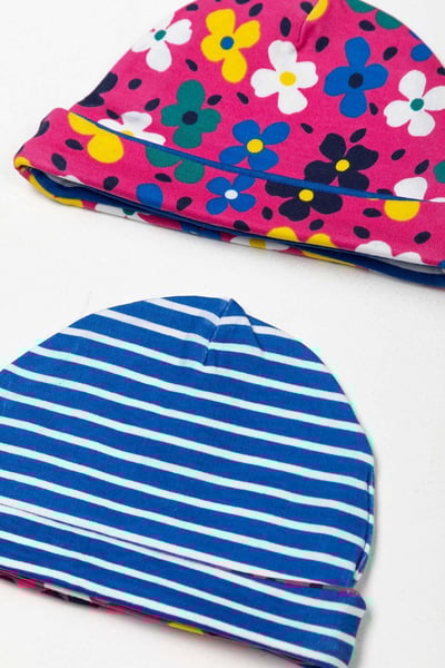 Baby Hats (2 Pack) - Petal Blue