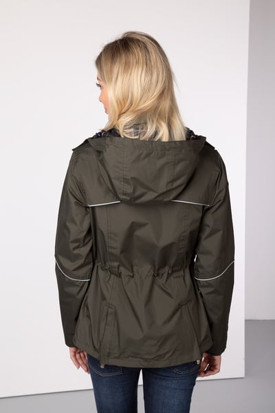 Ladies Short Riding Coat - Askwith - Dark Olive