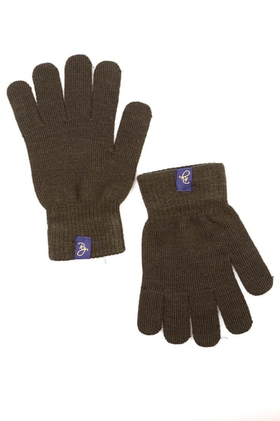 Ladies Knitted Gloves - Bella - Olive