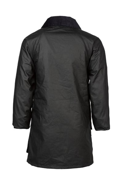 Kid's Fleece Lined Wax Jacket - Etton - Navy