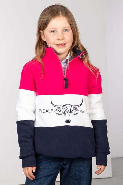 Kids Sweatshirt - Byland - Navy/White/Bonbon