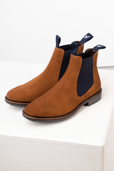 Botines Chelsea de ante para hombre - Kiplin - Broncearse