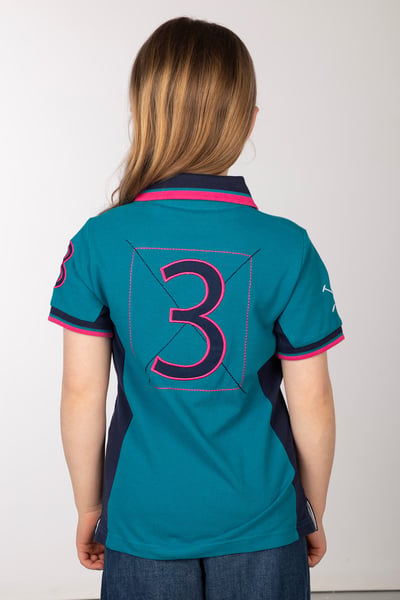 Poloshirt für Mädchen - Muston III - Blaugrün
