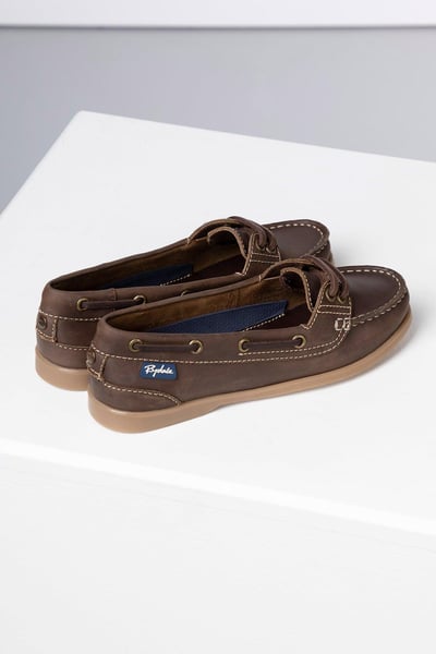 Ladies Low Front Shoes - Cayton II - Waxy Brown