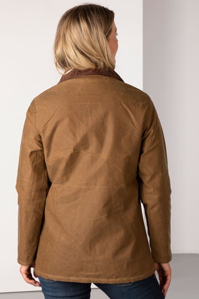 Ladies Wax Jacket - Cawood - Tan