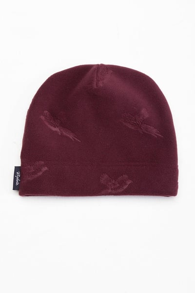 Ladies Fleece Beanie Hat - Haxby - Burgundy