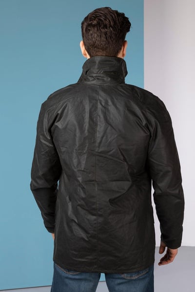 Men's Richmond Slim Fit Waxed Cotton Jacket - Olive