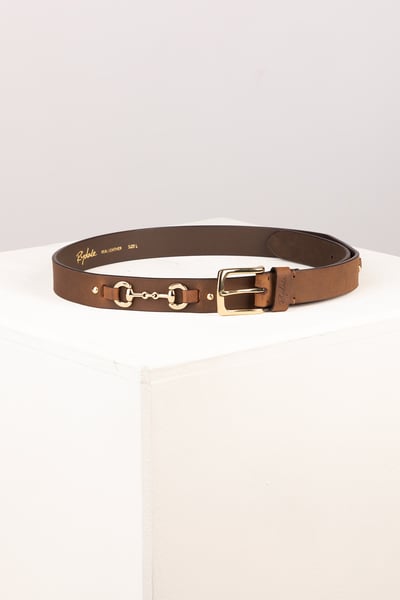 Ladies Leather Snaffle Belt - Lucinda - Antique Tan