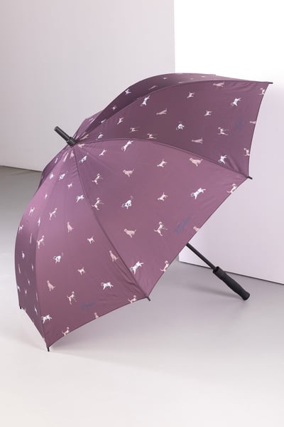 Large Umbrella - Burgundy Dog