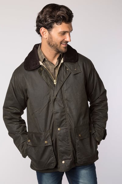 Veste Wax Rembourrée Homme - Stamford - olive