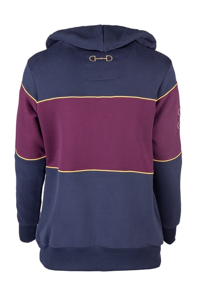 Ladies Snaffle Hoody - Byland - Navy/Dark Berry
