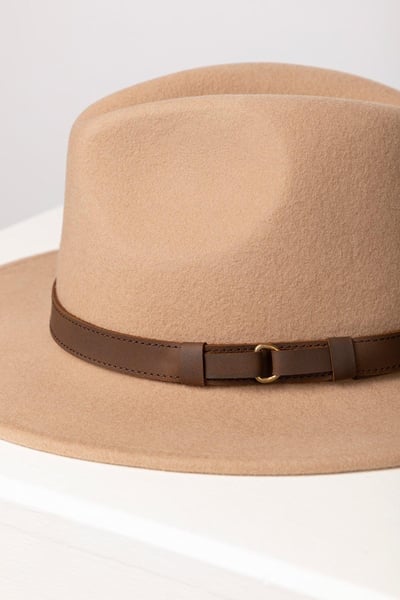 Men's Wool Felt Hat - Danby - Beige