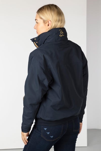 Ladies Emblem Bomber Jacket - Ripon - Dark Navy