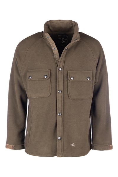 Men's Thick Fleece Overshirt - Heathland - Brown