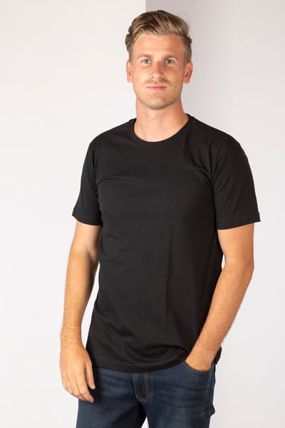 Men's Round Neck T-Shirt - Black
