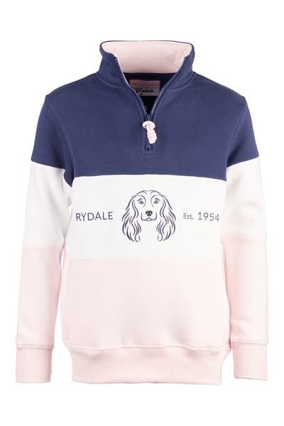 Girls Sweatshirt - Byland II - Spaniel Denim/White/Soft Pink