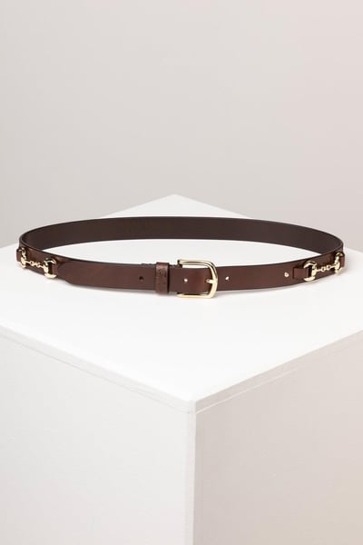 Ladies Leather Snaffle Belt - Lucinda - Mulberry